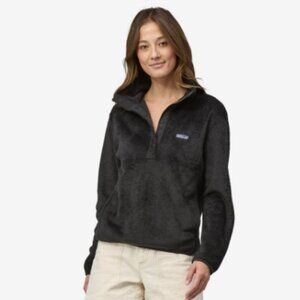 Vintage Patagonia Women's Re-Tool Snap-T Fleece Pullover in Black
